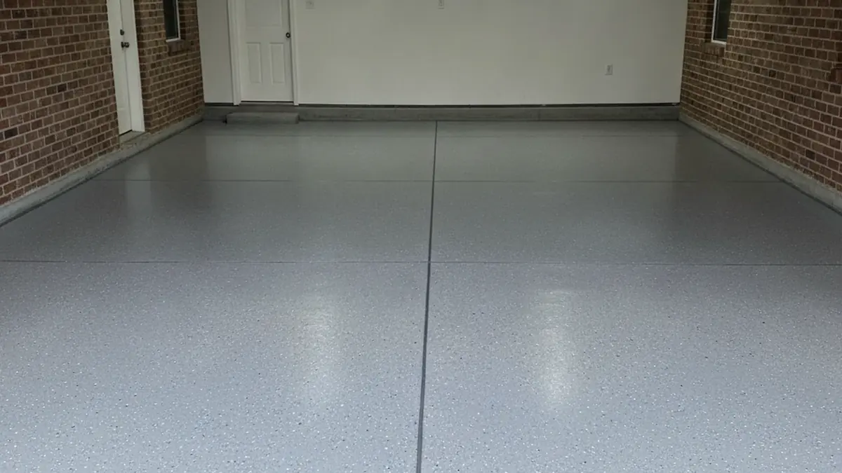 Illustrative epoxy flooring surface used to explain preparation and finish choices for Ardmore homeowners